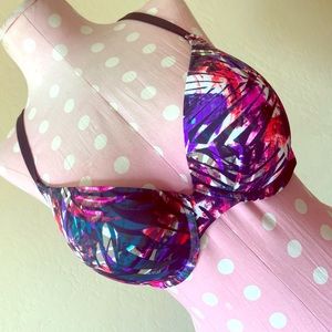 Multicored Pink Bra